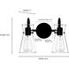Camellia 2 Light 13.4 inch Modern Gold Vanity Light Wall Light